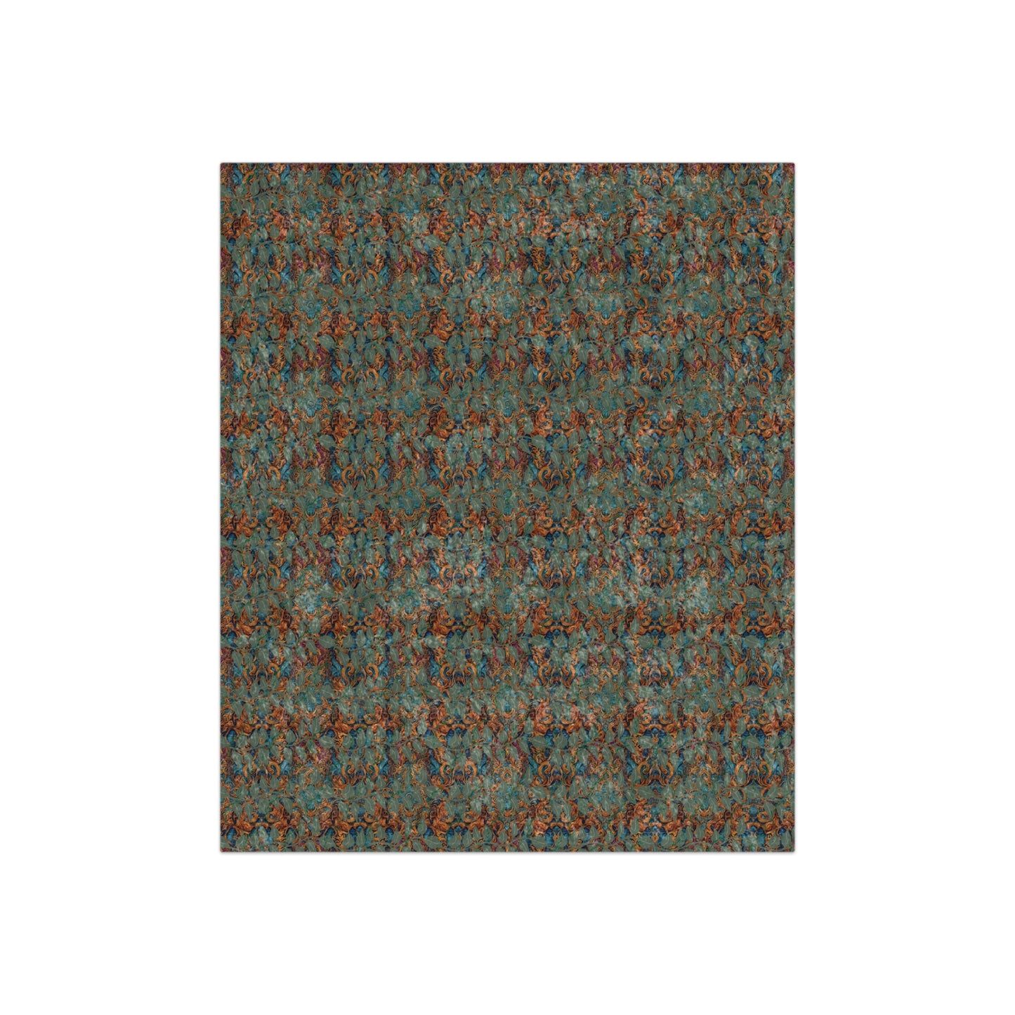 Cozy Crushed Velvet Blanket - Elegant Floral Design