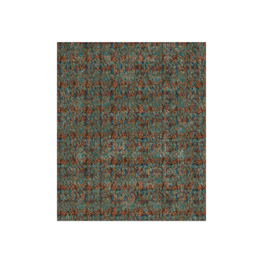 Cozy Crushed Velvet Blanket - Elegant Floral Design