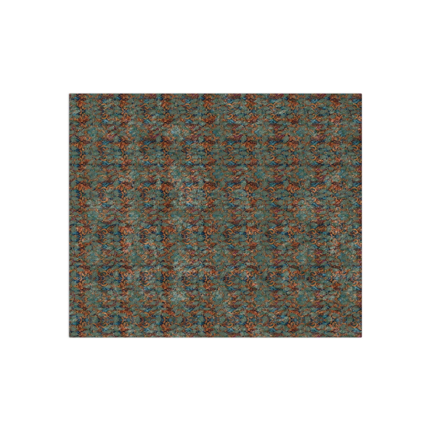 Cozy Crushed Velvet Blanket - Elegant Floral Design